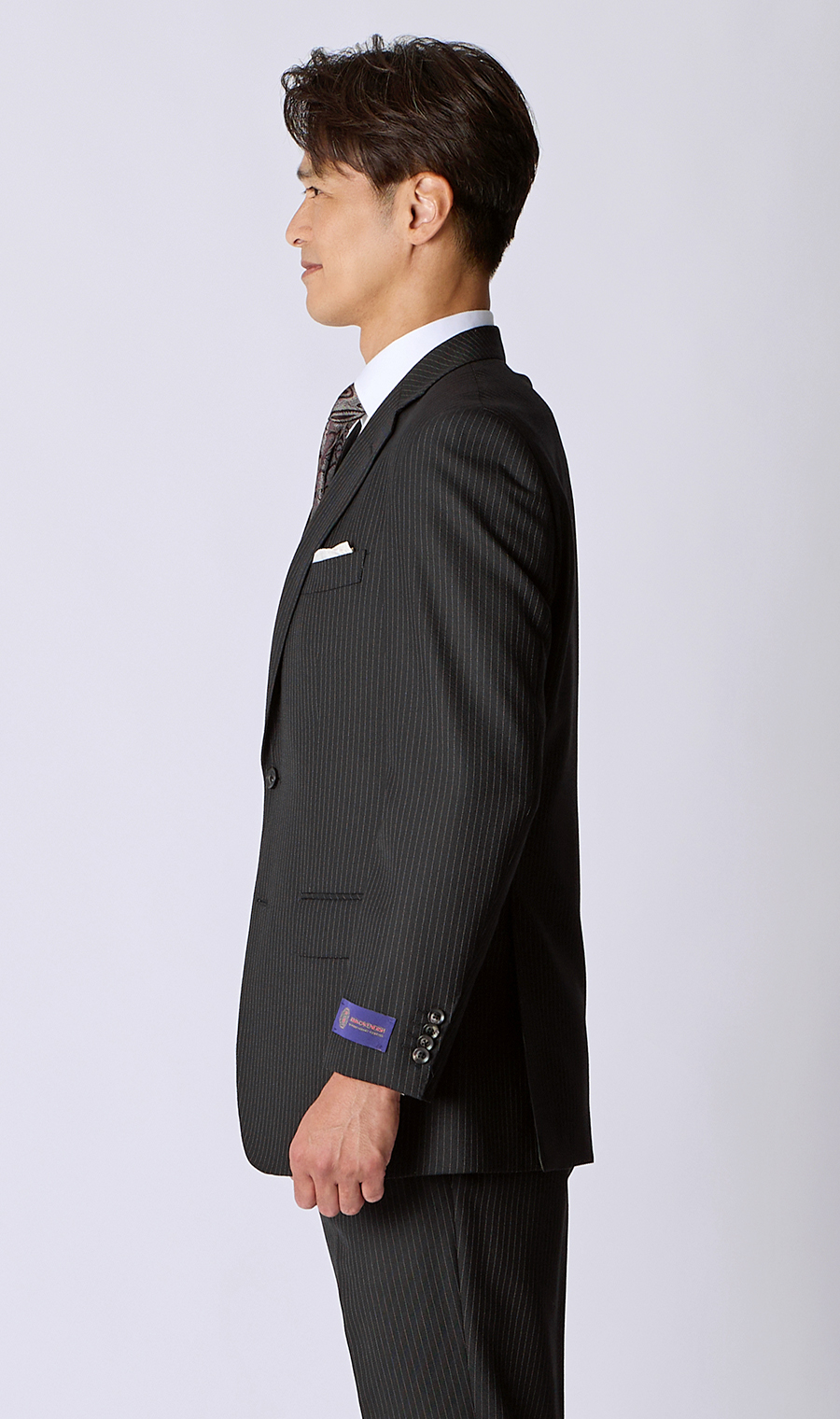 プレミアムスタンダードスーツ【CAVENDISH】 ブラック 体型:A体(標準型),号数（身長）:3号(160cm)