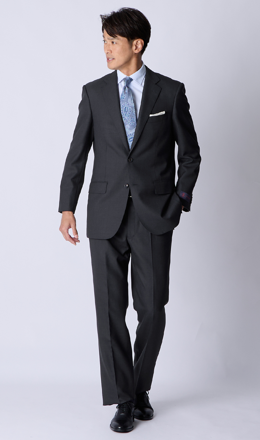 プレミアムスタンダードスーツ【CAVENDISH】 ネイビー 体型:A体(標準型),号数（身長）:3号(160cm)