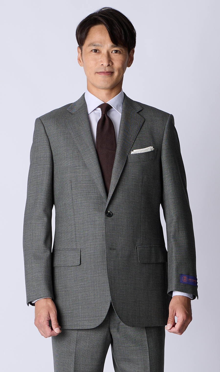 プレミアムスタンダードスーツ【CAVENDISH】 グレー 体型:A体(標準型),号数（身長）:3号(160cm)