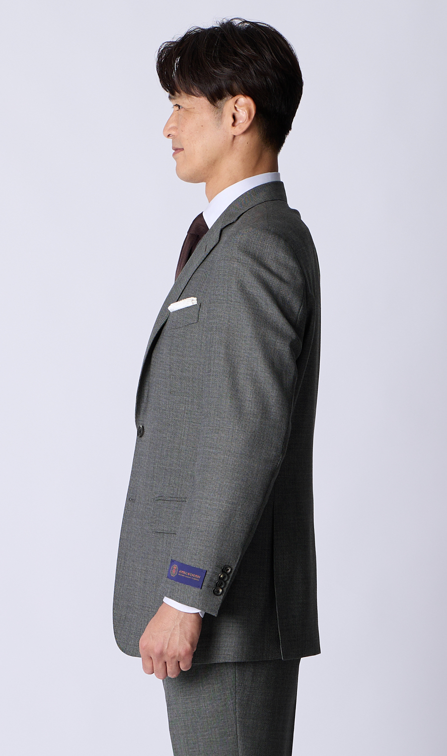 プレミアムスタンダードスーツ【CAVENDISH】 グレー 体型:A体(標準型),号数（身長）:3号(160cm)