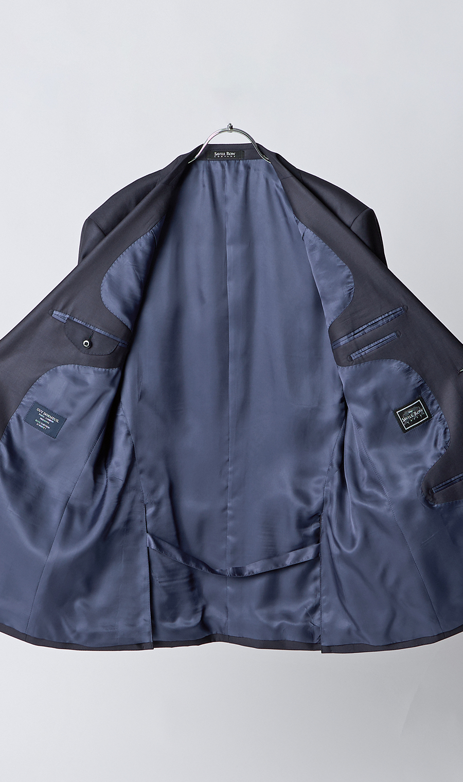 プレミアムスタンダードスーツ【DORMEUIL】【15POINT7】 ネイビー 体型:A体(標準型),号数（身長）:5号(170cm)