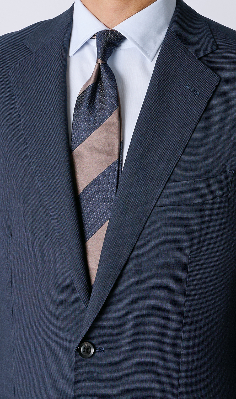 濃青チェック スーツとシャツ・ネクタイセット　サイズ160A 濃青チェック スーツとシャツ・ネクタイセット サイズ160A 濃青