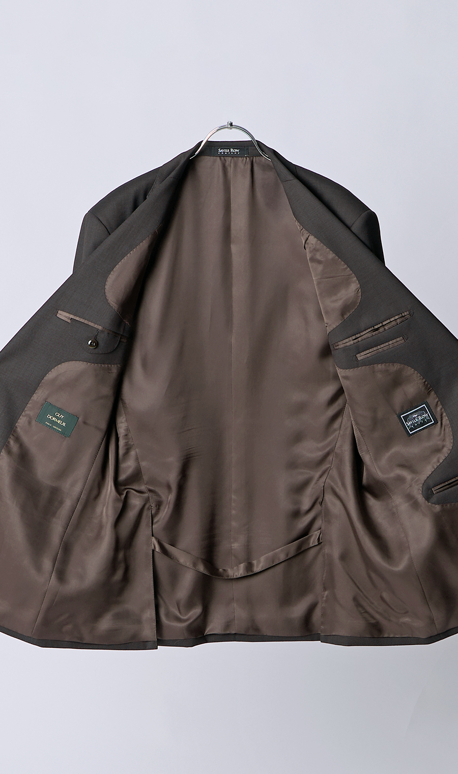 プレミアムスタンダードスーツ【DORMEUIL】 ブラウン 体型:A体(標準型),号数（身長）:3号(160cm)