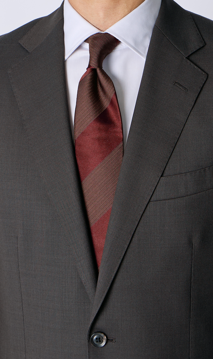 プレミアムスタンダードスーツ【DORMEUIL】 ブラウン 体型:A体(標準型),号数（身長）:3号(160cm)