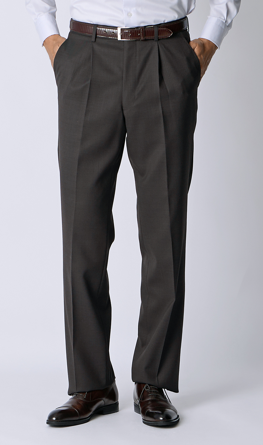 プレミアムスタンダードスーツ【DORMEUIL】 ブラウン 体型:A体(標準型),号数（身長）:3号(160cm)