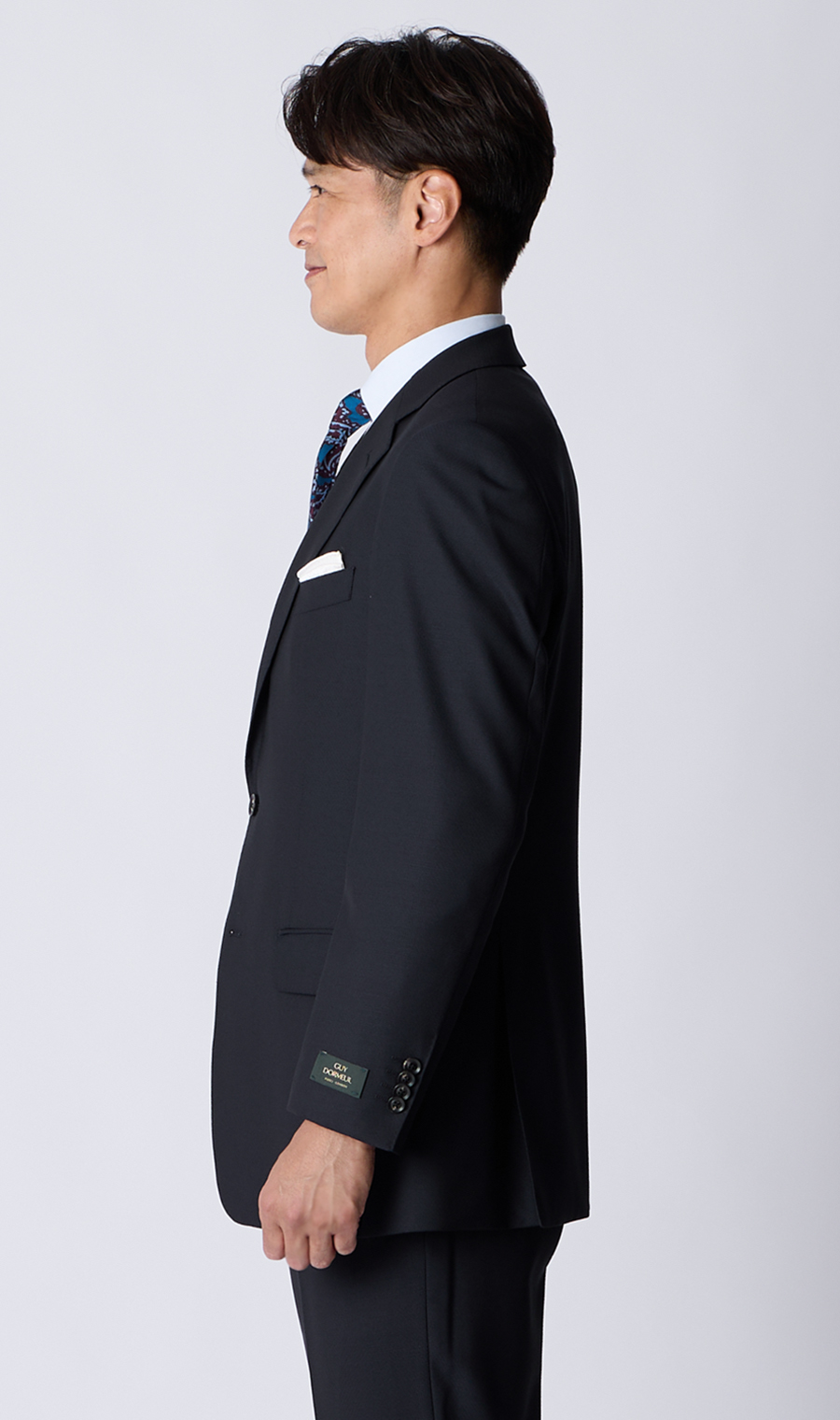 プレミアムスタンダードスーツ【DORMEUIL】 ネイビー 体型:A体(標準型),号数（身長）:3号(160cm)