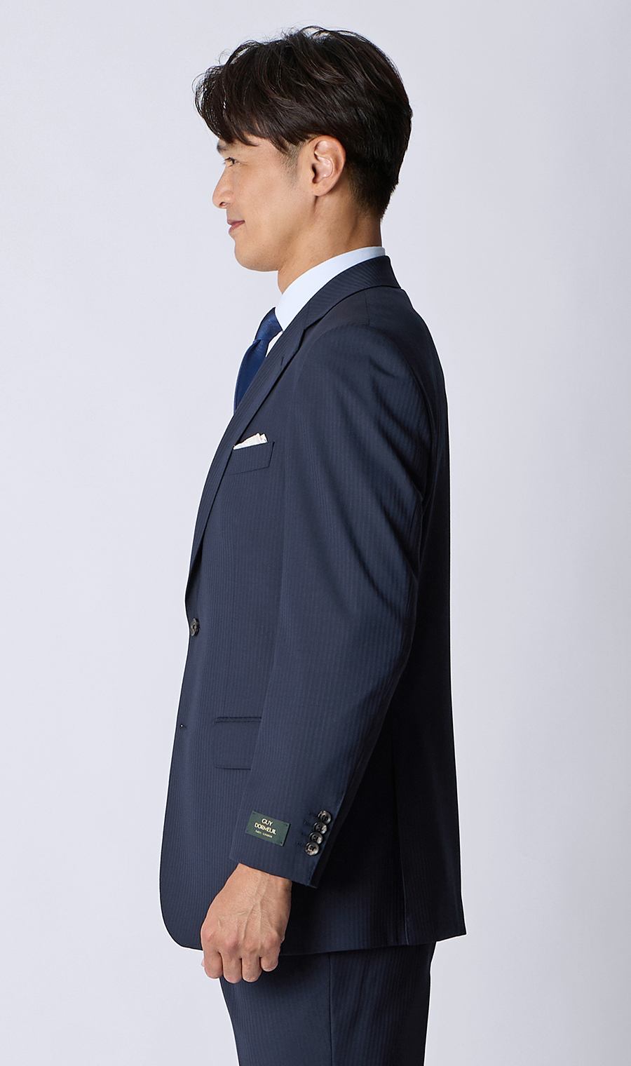 プレミアムスタンダードスーツ【DORMEUIL】 ネイビー 体型:A体(標準型),号数（身長）:4号(165cm)