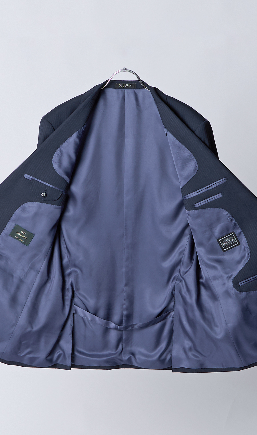 プレミアムスタンダードスーツ【DORMEUIL】 ネイビー 体型:A体(標準型),号数（身長）:4号(165cm)