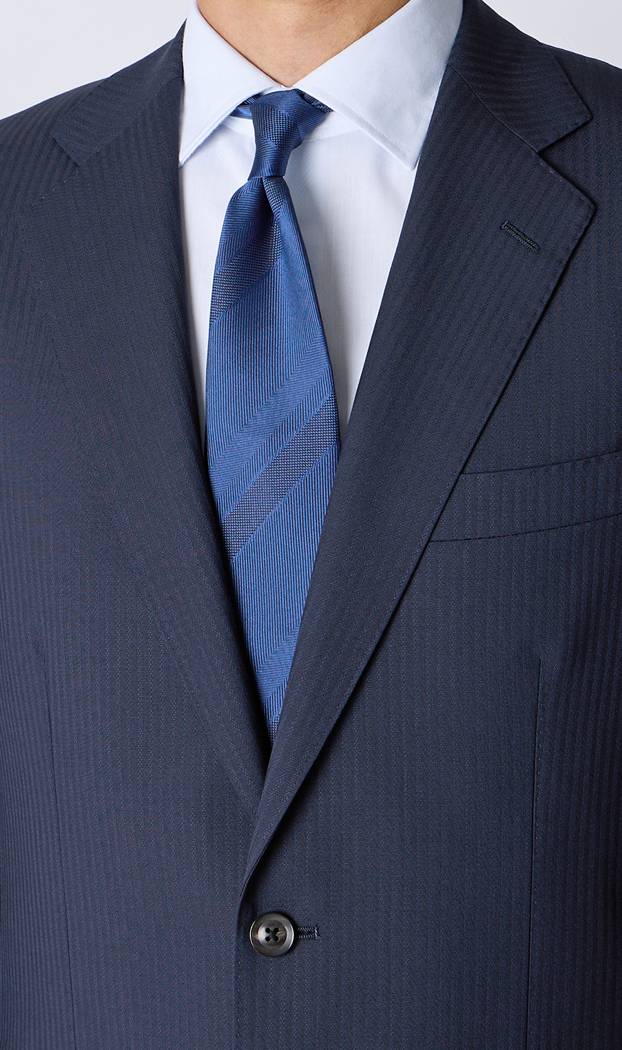 プレミアムスタンダードスーツ【DORMEUIL】 ネイビー 体型:A体(標準型),号数（身長）:4号(165cm)