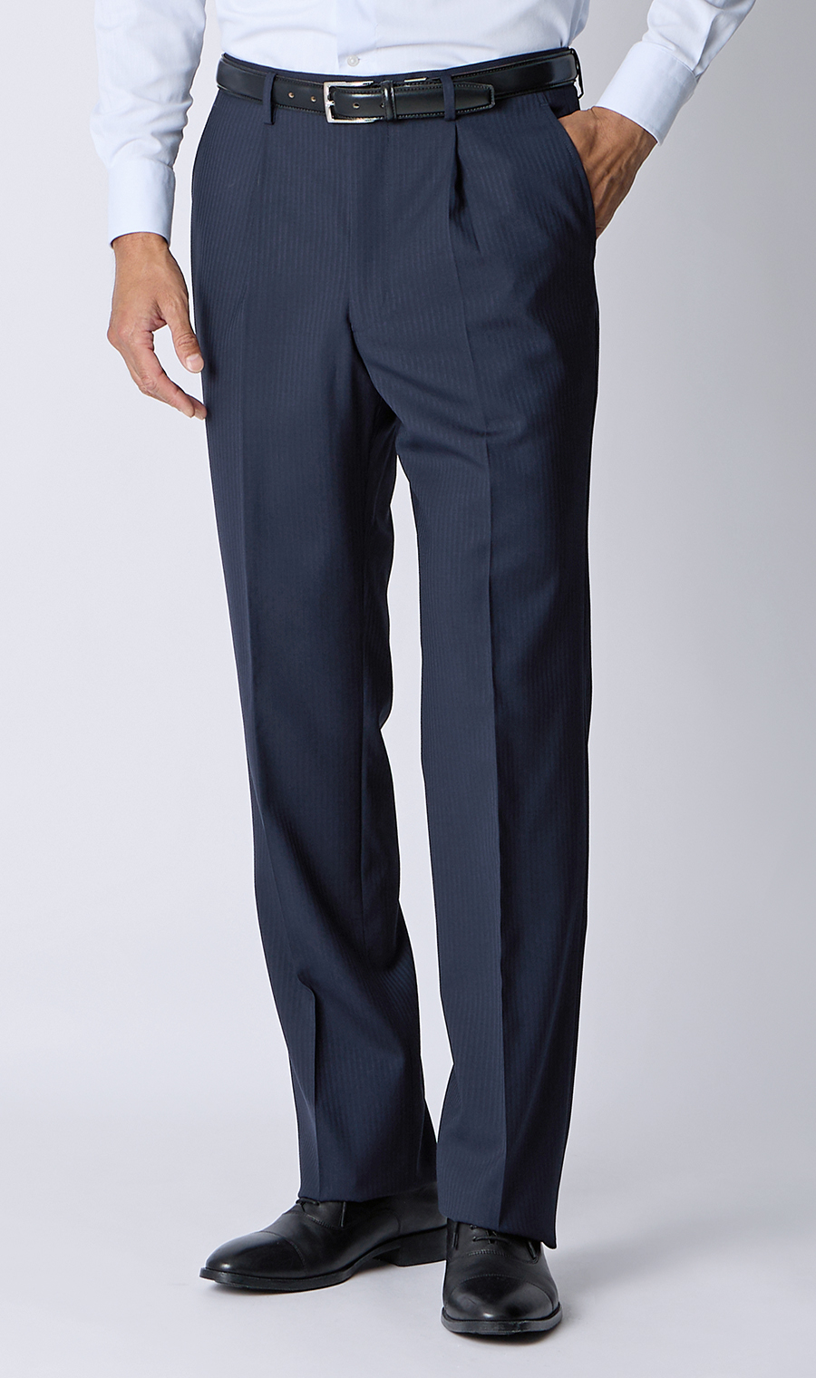 プレミアムスタンダードスーツ【DORMEUIL】 ネイビー 体型:A体(標準型),号数（身長）:4号(165cm)