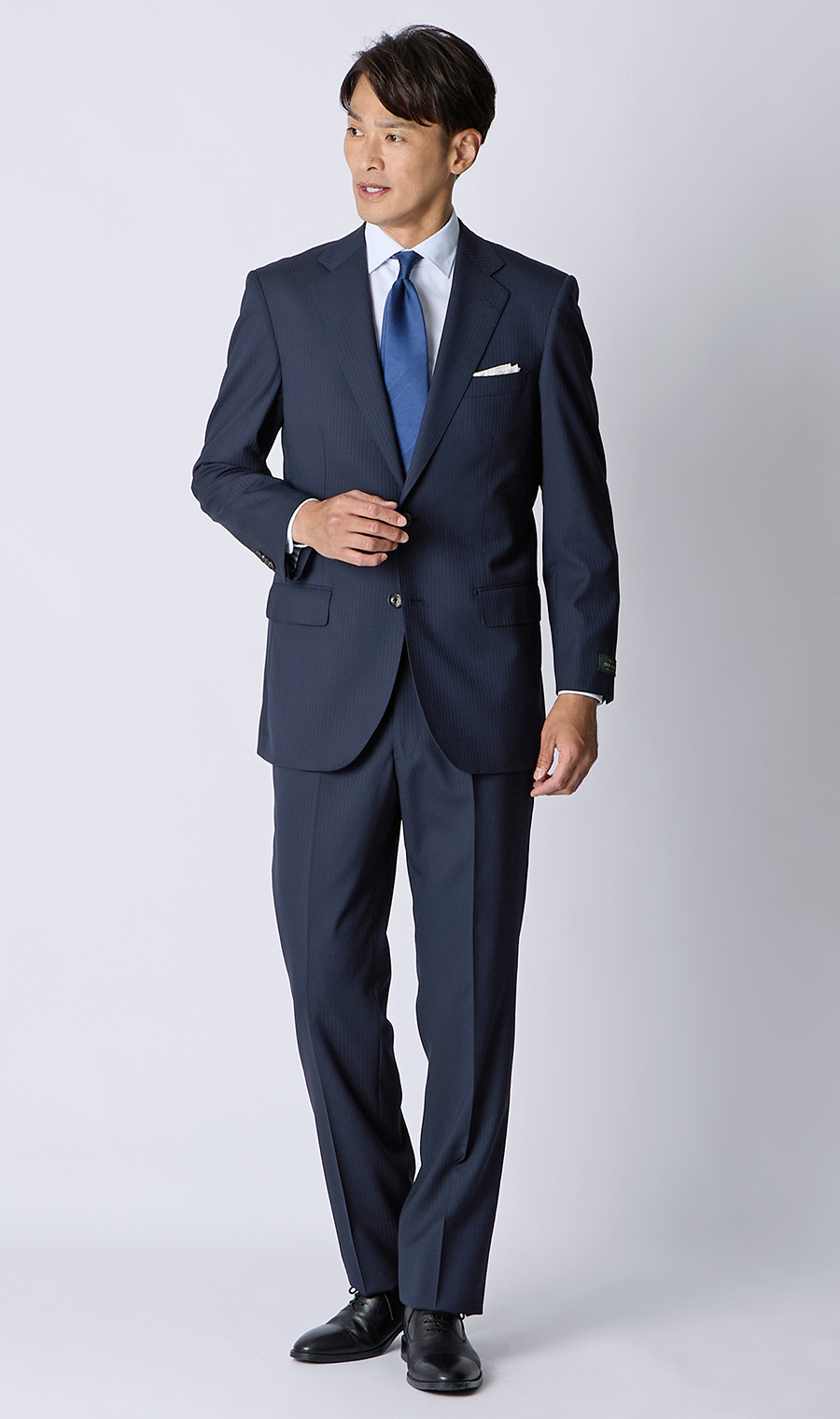 プレミアムスタンダードスーツ【DORMEUIL】 ネイビー 体型:A体(標準型),号数（身長）:4号(165cm)