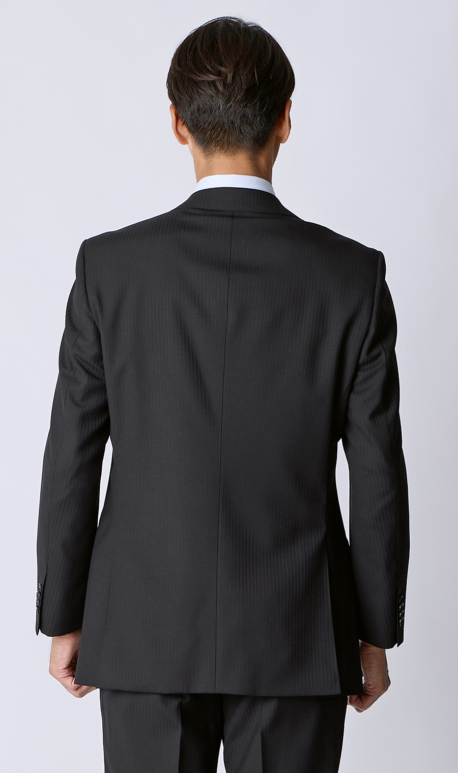 プレミアムスタンダードスーツ【DORMEUIL】 ブラック 体型:AB体(がっちり型),号数(身長):3号(160cm)