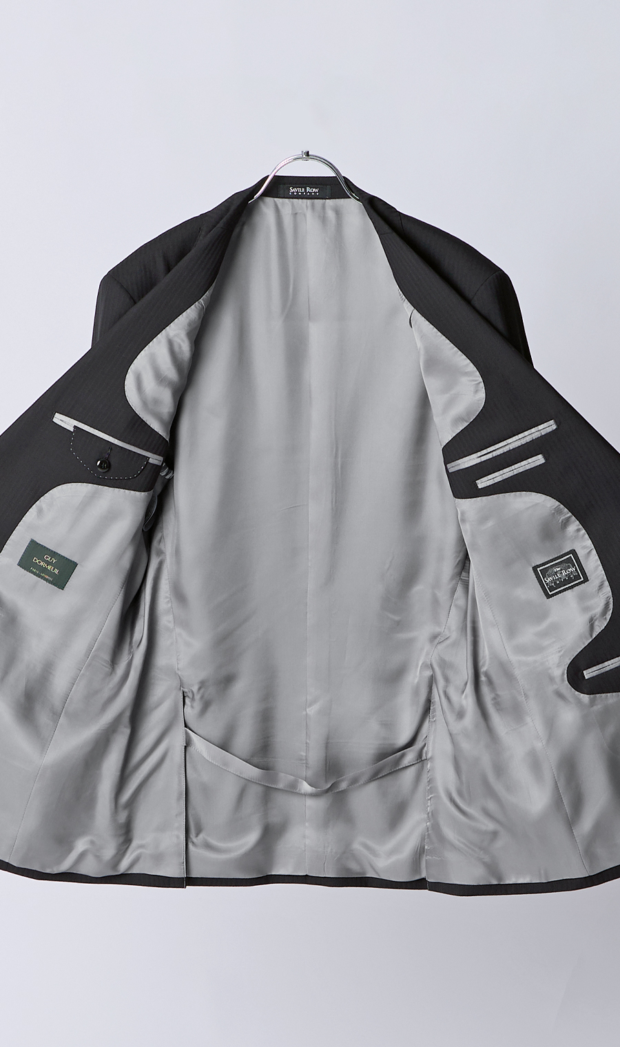 プレミアムスタンダードスーツ【DORMEUIL】 ブラック 体型:AB体(がっちり型),号数(身長):3号(160cm)