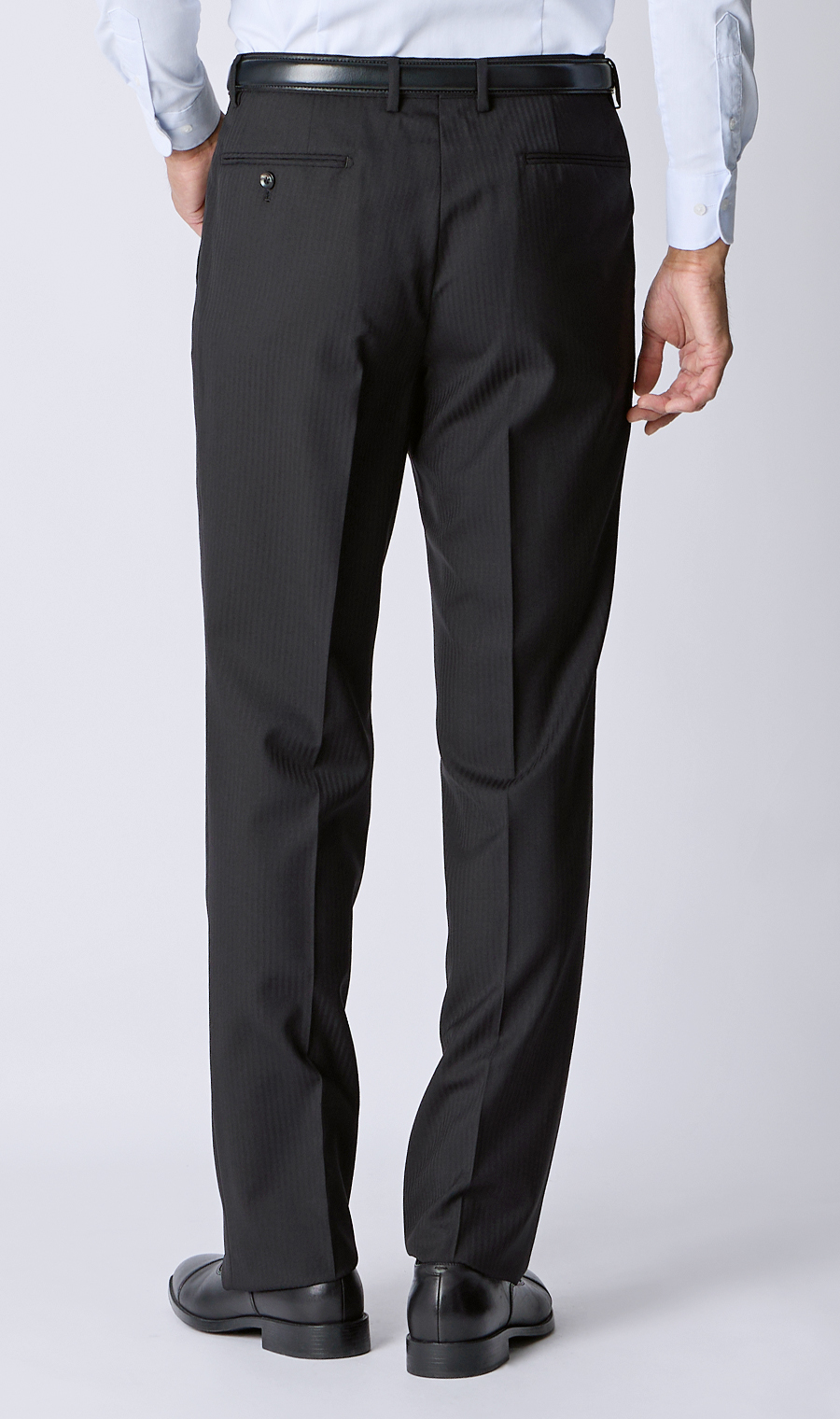 プレミアムスタンダードスーツ【DORMEUIL】 ブラック 体型:AB体(がっちり型),号数(身長):3号(160cm)