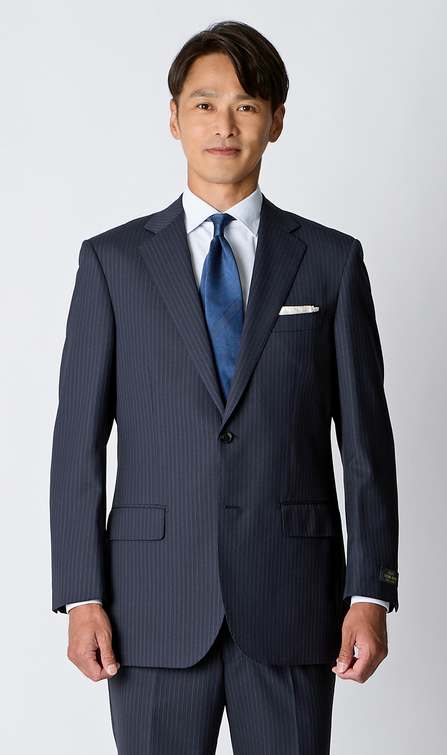 プレミアムスタンダードスーツ【DORMEUIL】 ネイビー 体型:A体(標準型),号数（身長）:4号(165cm)