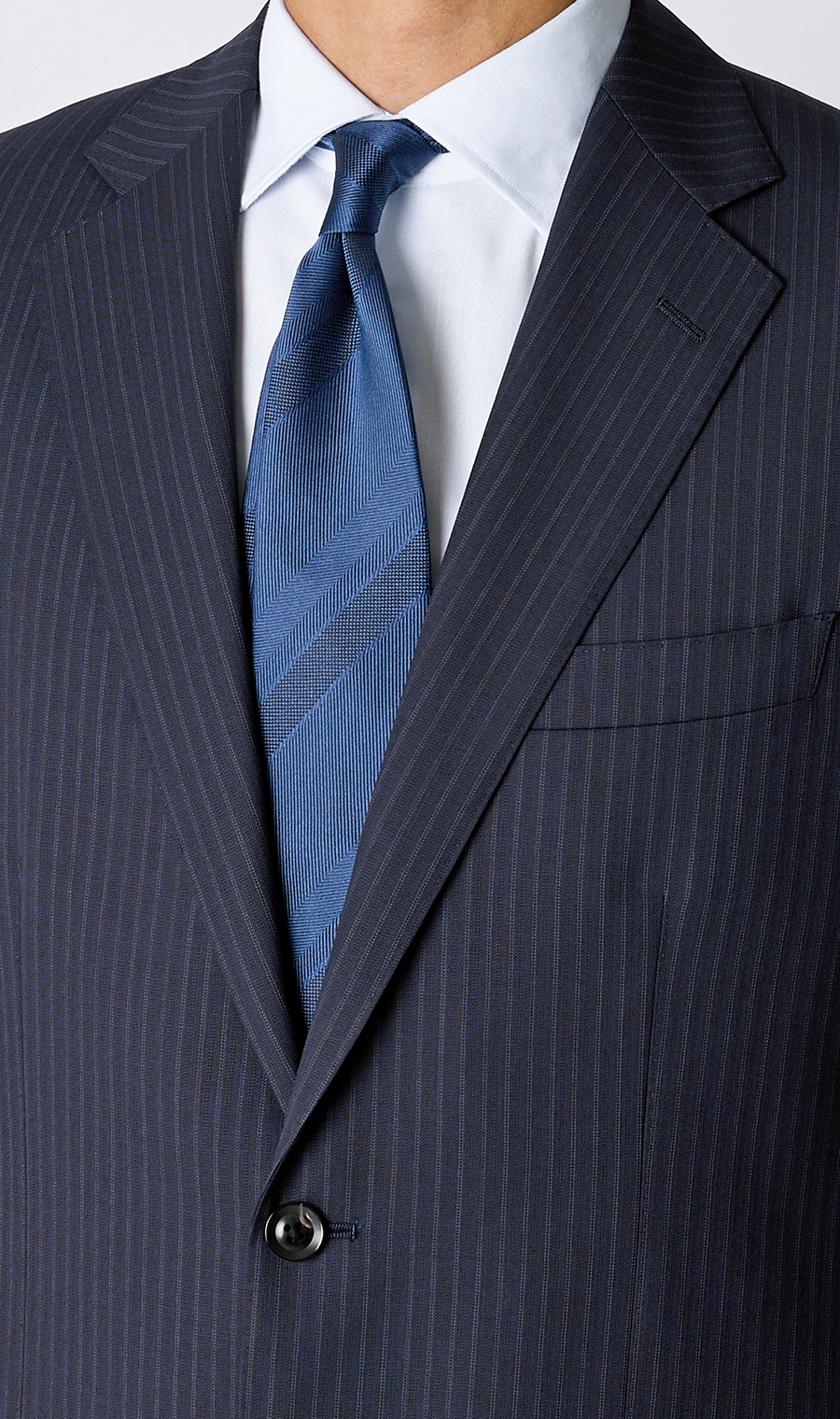 プレミアムスタンダードスーツ【DORMEUIL】 ネイビー 体型:A体(標準型),号数（身長）:4号(165cm)