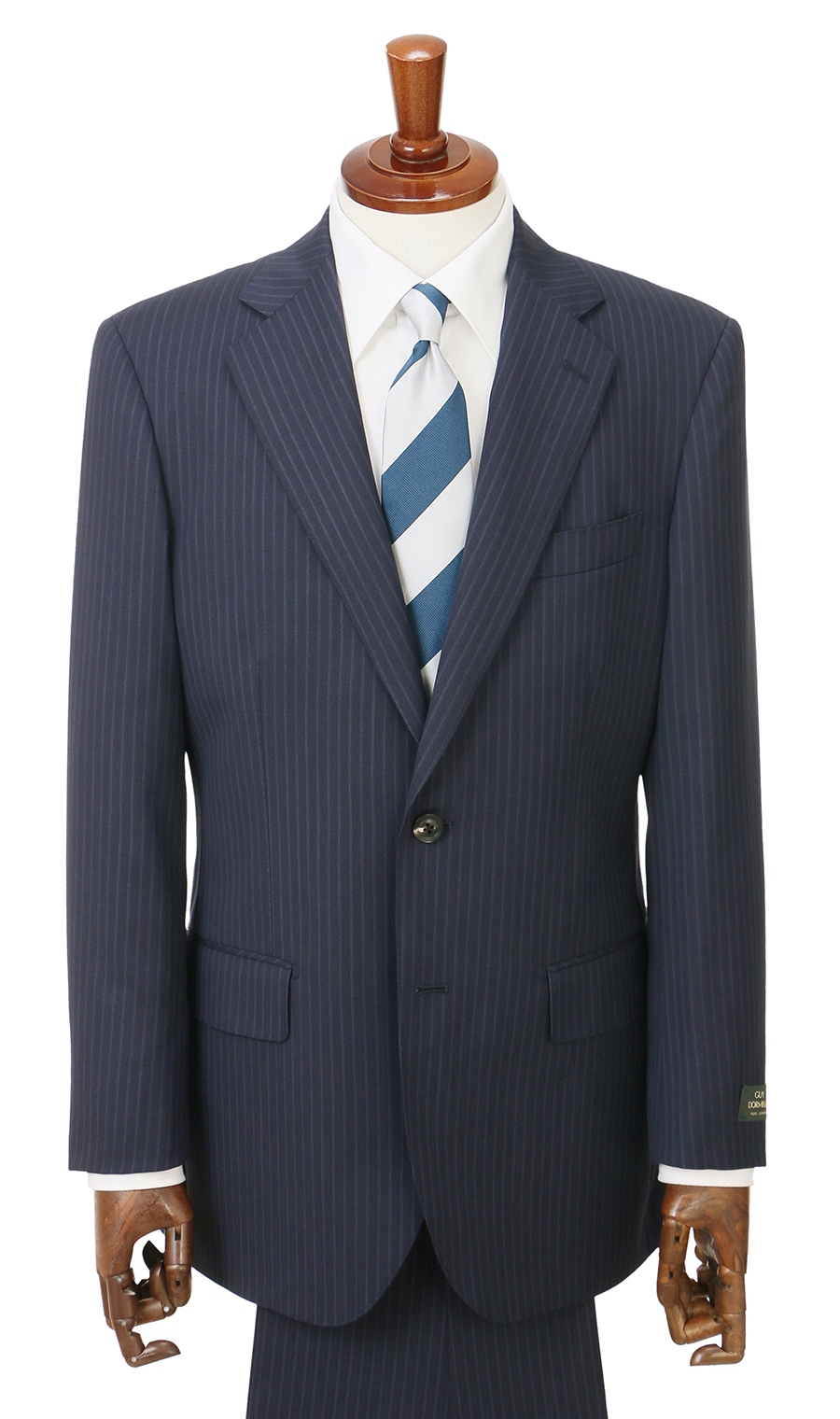プレミアムスタンダードスーツ【DORMEUIL】 ネイビー 体型:A体(標準型),号数（身長）:4号(165cm)