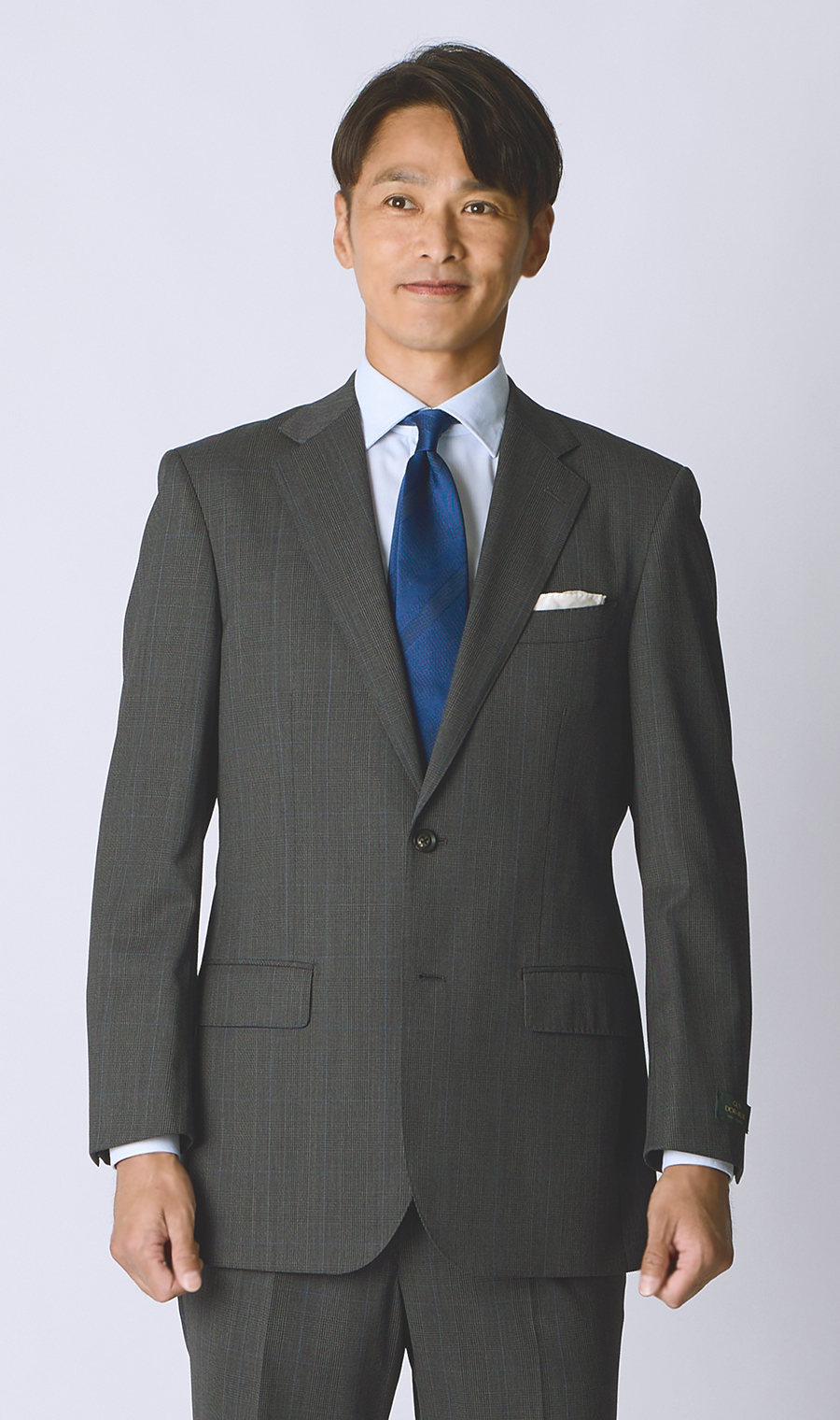 プレミアムスタンダードスーツ【DORMEUIL】 グレー 体型:A体(標準型),号数（身長）:4号(165cm)