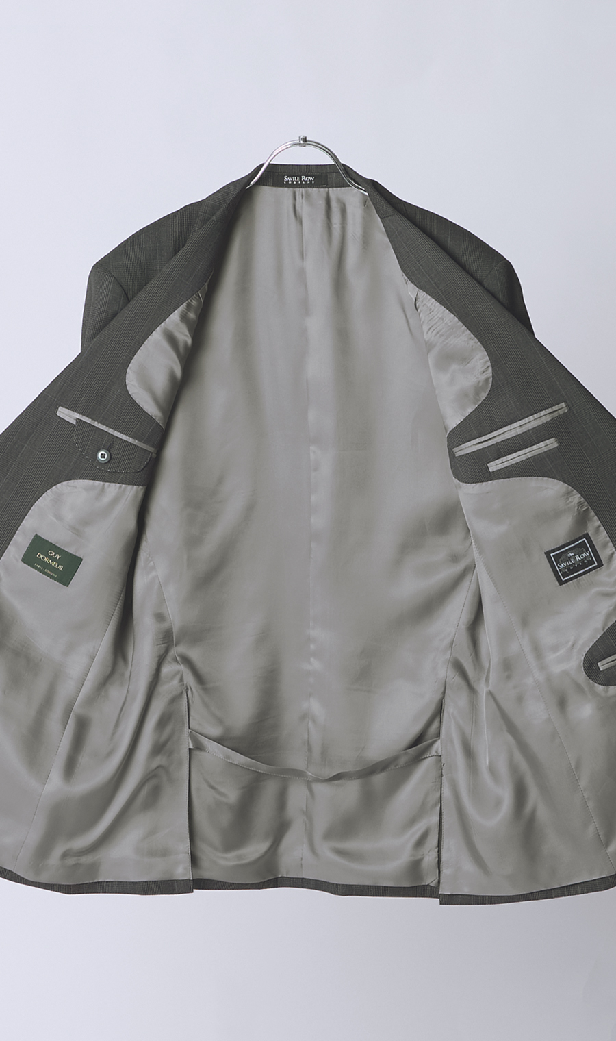 プレミアムスタンダードスーツ【DORMEUIL】 グレー 体型:A体(標準型),号数（身長）:4号(165cm)