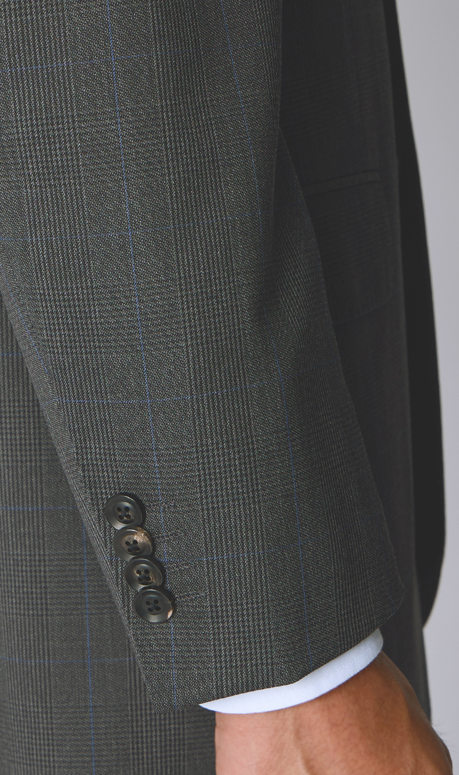 プレミアムスタンダードスーツ【DORMEUIL】 グレー 体型:A体(標準型),号数（身長）:4号(165cm)