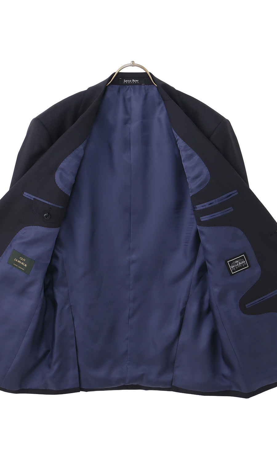 プレミアムスタンダードスーツ【DORMEUIL】【Savile Row】 ネイビー 体型:A体(標準型),号数(身長):4号(165cm)