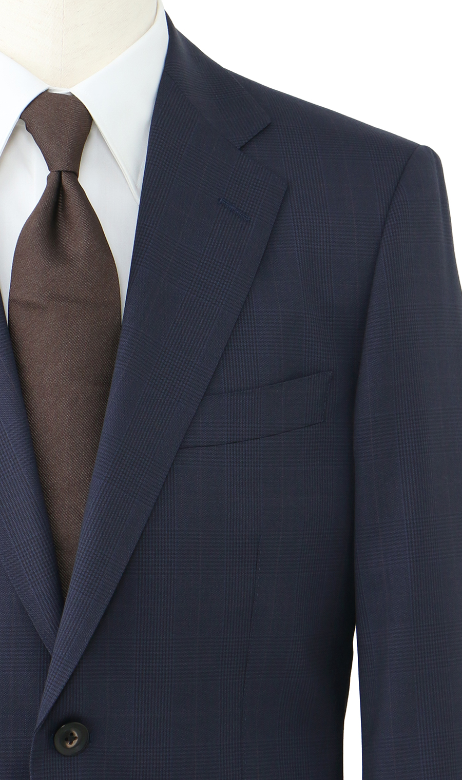 プレミアムスタンダードスーツ【DORMEUIL】【Savile Row】 ネイビー 体型:A体(標準型),号数（身長）:4号(165cm)
