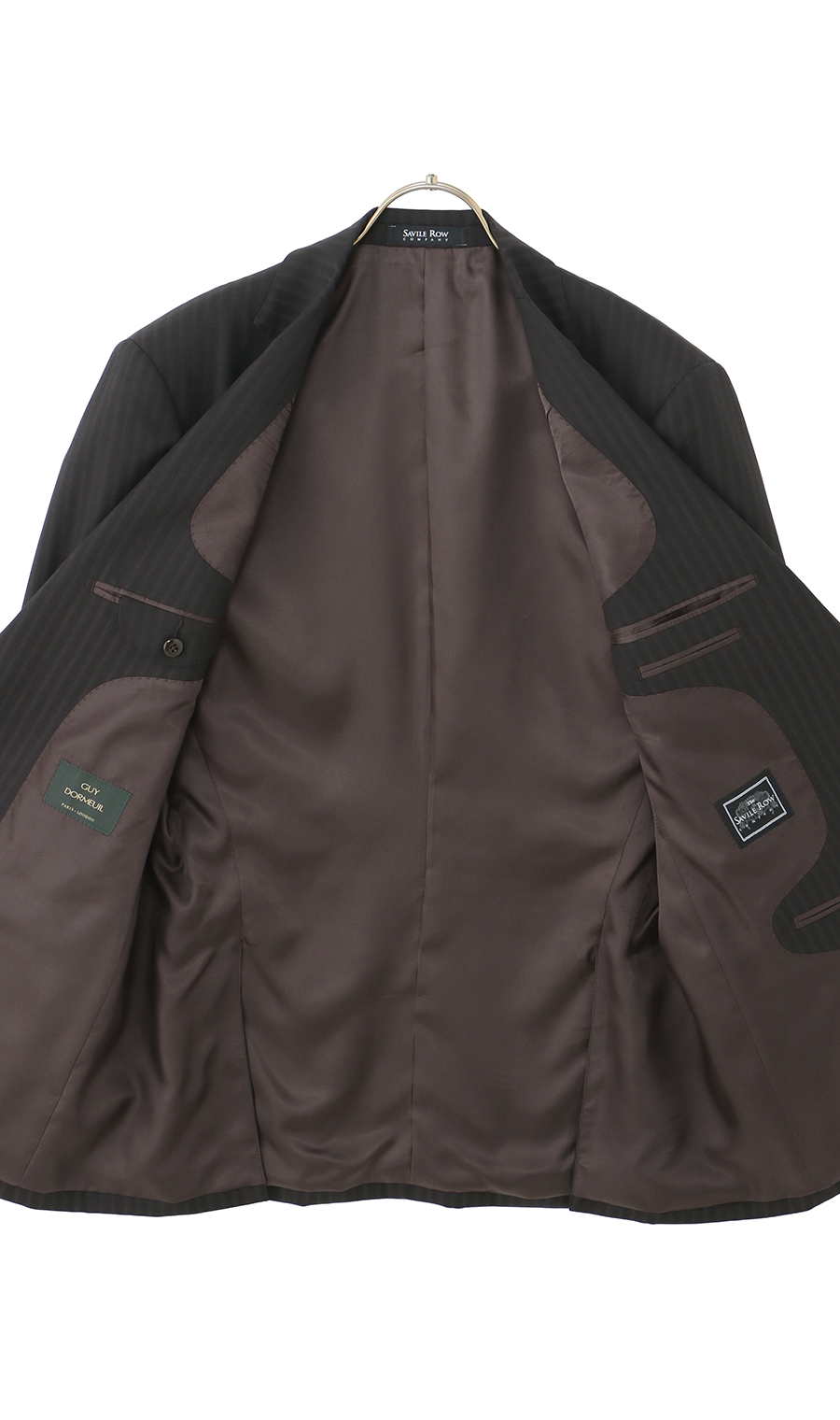 プレミアムスタンダードスーツ【DORMEUIL】【Savile Row】 ブラウン 体型:A体(標準型),号数(身長):4号(165cm)