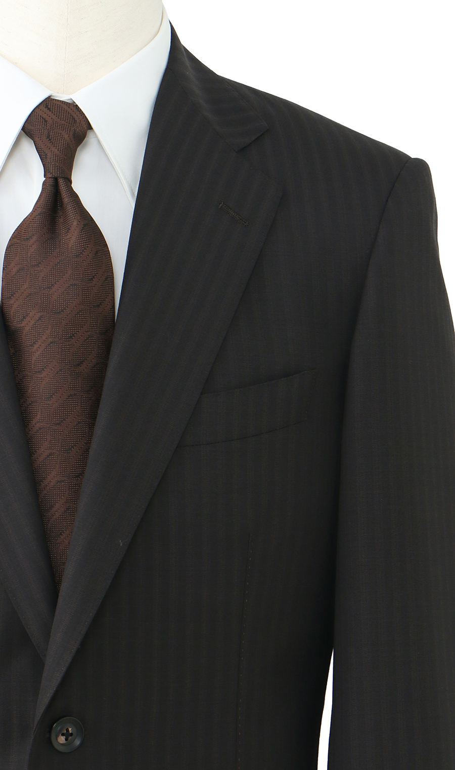 プレミアムスタンダードスーツ【DORMEUIL】【Savile Row】 ブラウン 体型:A体(標準型),号数(身長):4号(165cm)