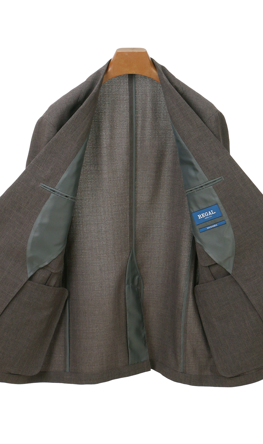 スタンダードスーツ【ウォッシャブル】【Plastics Smart】 ブラウン 体型:A体(標準型),号数（身長）:5号(170cm)