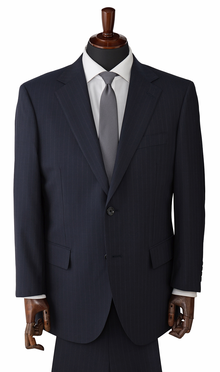 スタンダードスーツ【キング&トール】【Plastics Smart】 ネイビー 体型:E体(大きいサイズ),号数（身長）:4号(165cm)