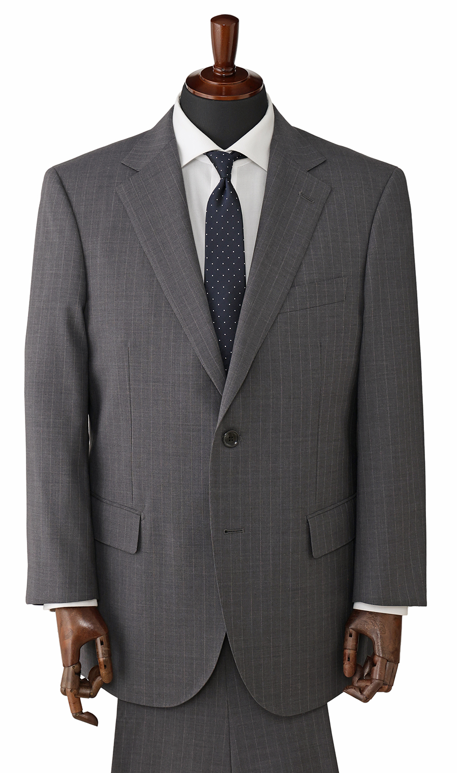 スタンダードスーツ【キング&トール】【Plastics Smart】 グレー 体型:E体(大きいサイズ),号数（身長）:4号(165cm)
