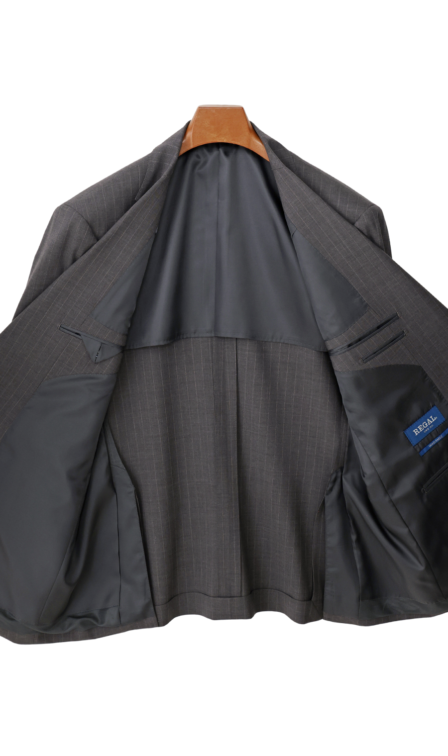 スタンダードスーツ【キング&トール】【Plastics Smart】 グレー 体型:E体(大きいサイズ),号数（身長）:4号(165cm)