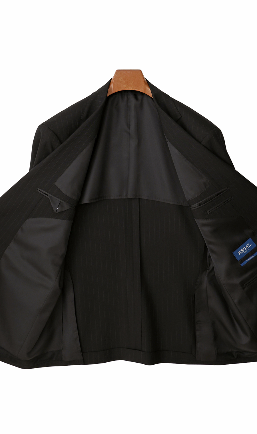 スタンダードスーツ【キング&トール】【Plastics Smart】 ブラック 体型:E体(大きいサイズ),号数（身長）:3号(160cm)