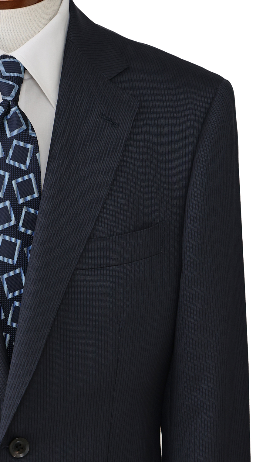 プレミアムスタンダードスーツ【JOHN CAVENDISH】 ネイビー 体型:A体(標準型),号数(身長):4号(165cm)