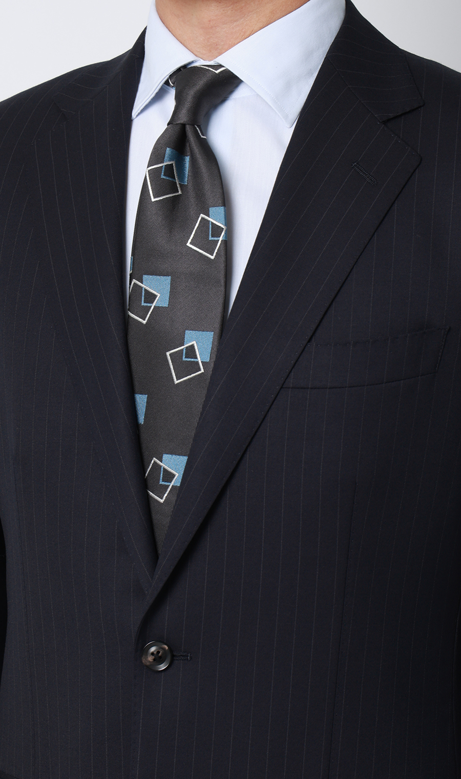 プレミアムスタンダードスーツ【DORMEUIL】 ネイビー 体型:A体(標準型),号数（身長）:5号(170cm)