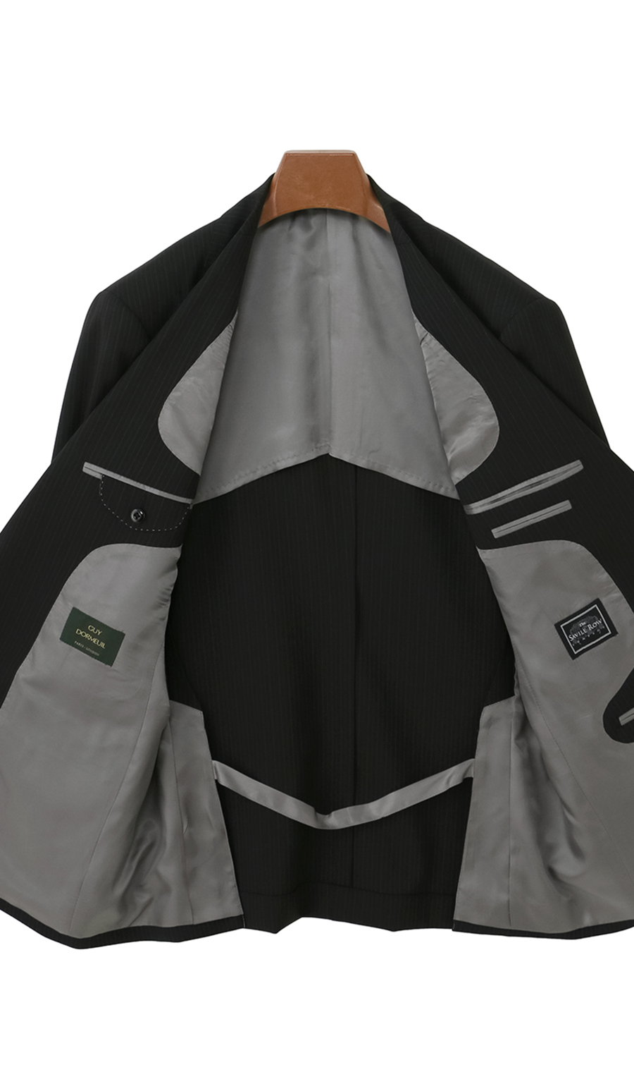 プレミアムスタンダードスーツ【DORMEUIL】 ブラック 体型:A体(標準型),号数（身長）:4号(165cm)