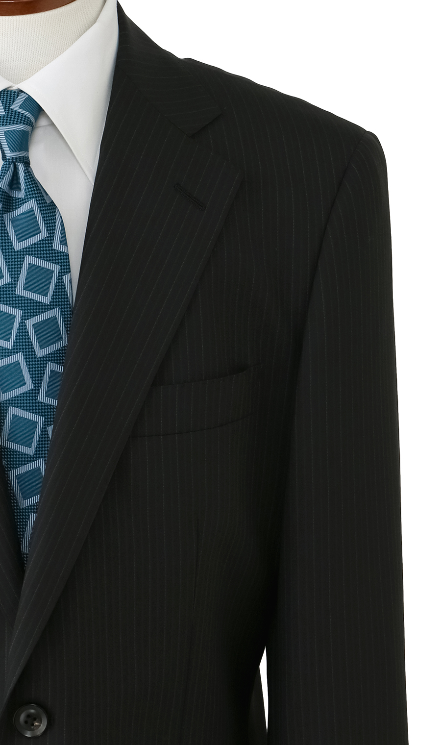 プレミアムスタンダードスーツ【DORMEUIL】 ブラック 体型:A体(標準型),号数（身長）:4号(165cm)