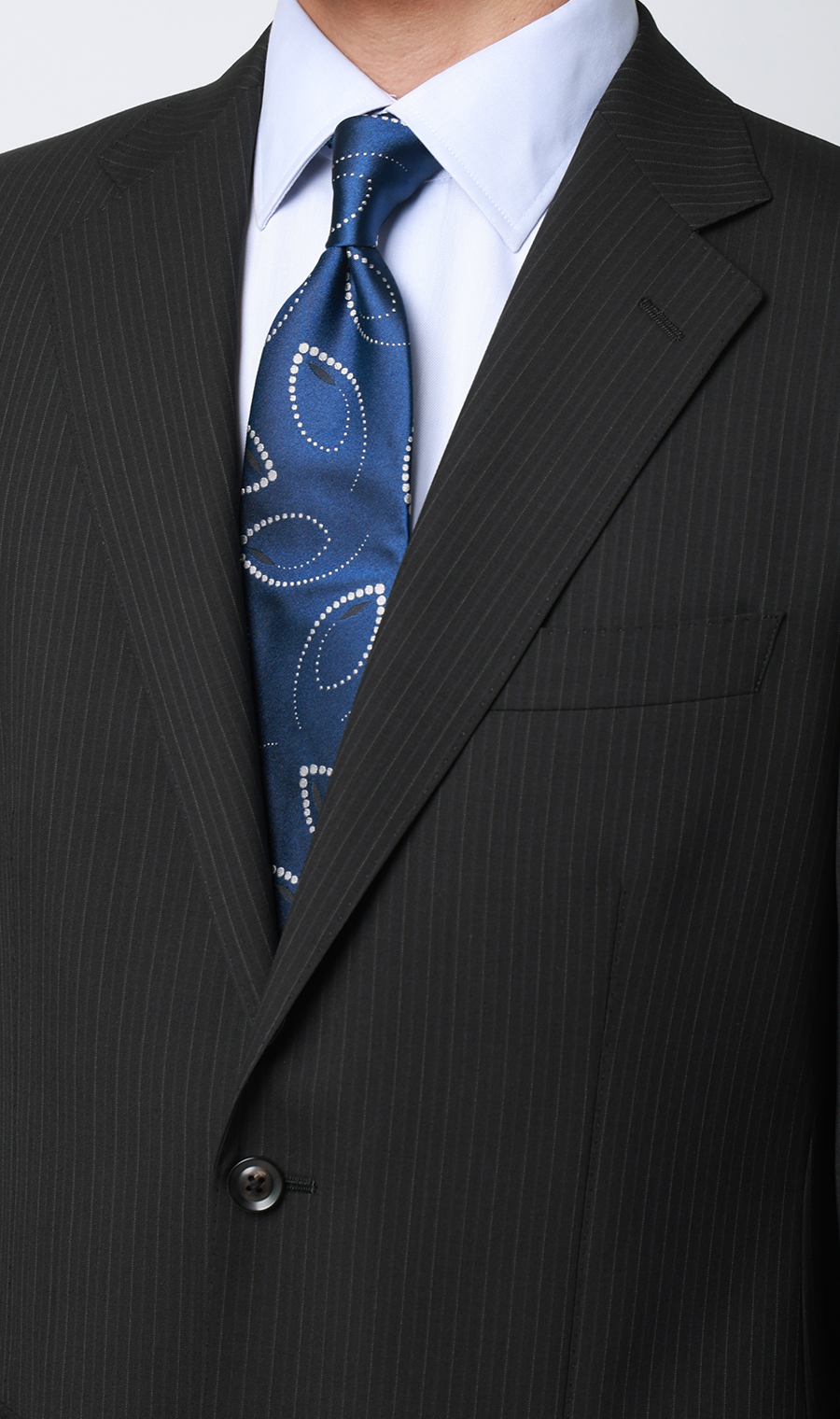 プレミアムスタンダードスーツ【DORMEUIL】 ブラック 体型:A体(標準型),号数（身長）:4号(165cm)