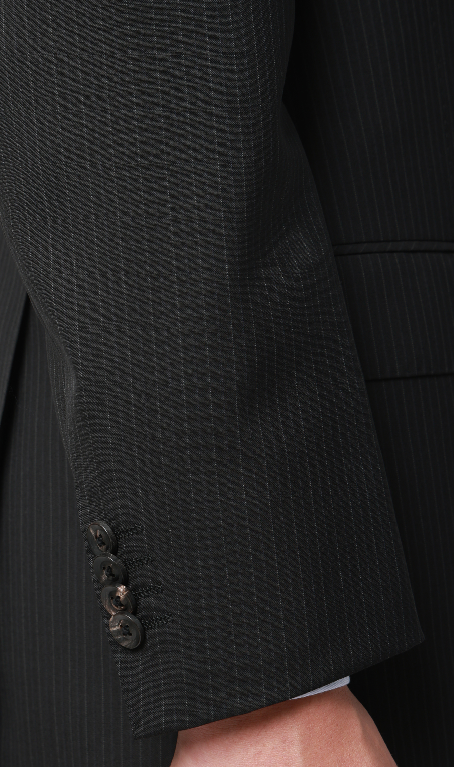 プレミアムスタンダードスーツ【DORMEUIL】 ブラック 体型:A体(標準型),号数（身長）:4号(165cm)