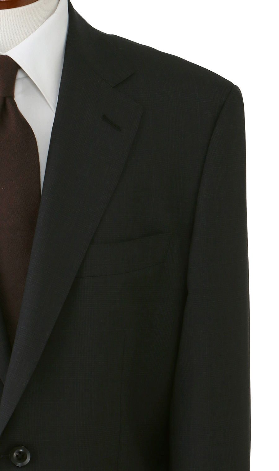 プレミアムスタンダードスーツ【DORMEUIL】 チャコール 体型:AB体(がっちり型),号数（身長）:4号(165cm)