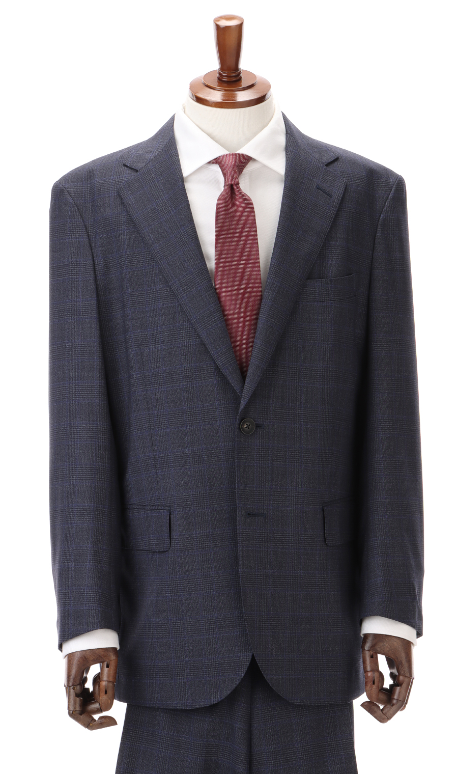 プレミアムスタンダードスーツ【Cool Tailoring】 ネイビー 体型:AB体(がっちり型),号数（身長）:4号(165cm)