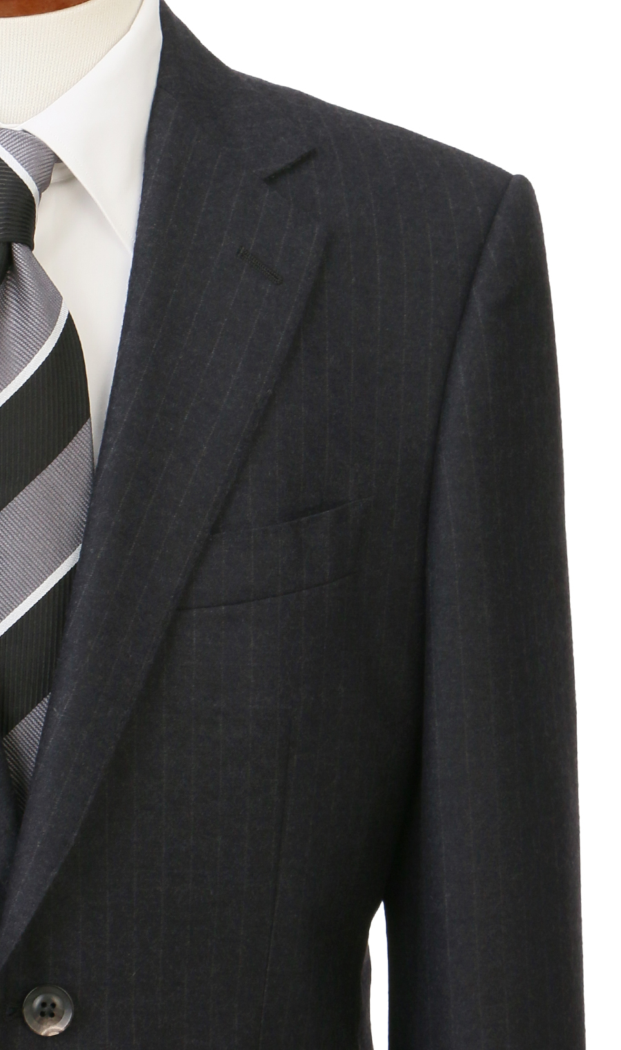 プレミアムスタンダードスーツ【C.D.K SUPER TEX】 チャコール 体型:A体(標準型),号数（身長）:5号(170cm)