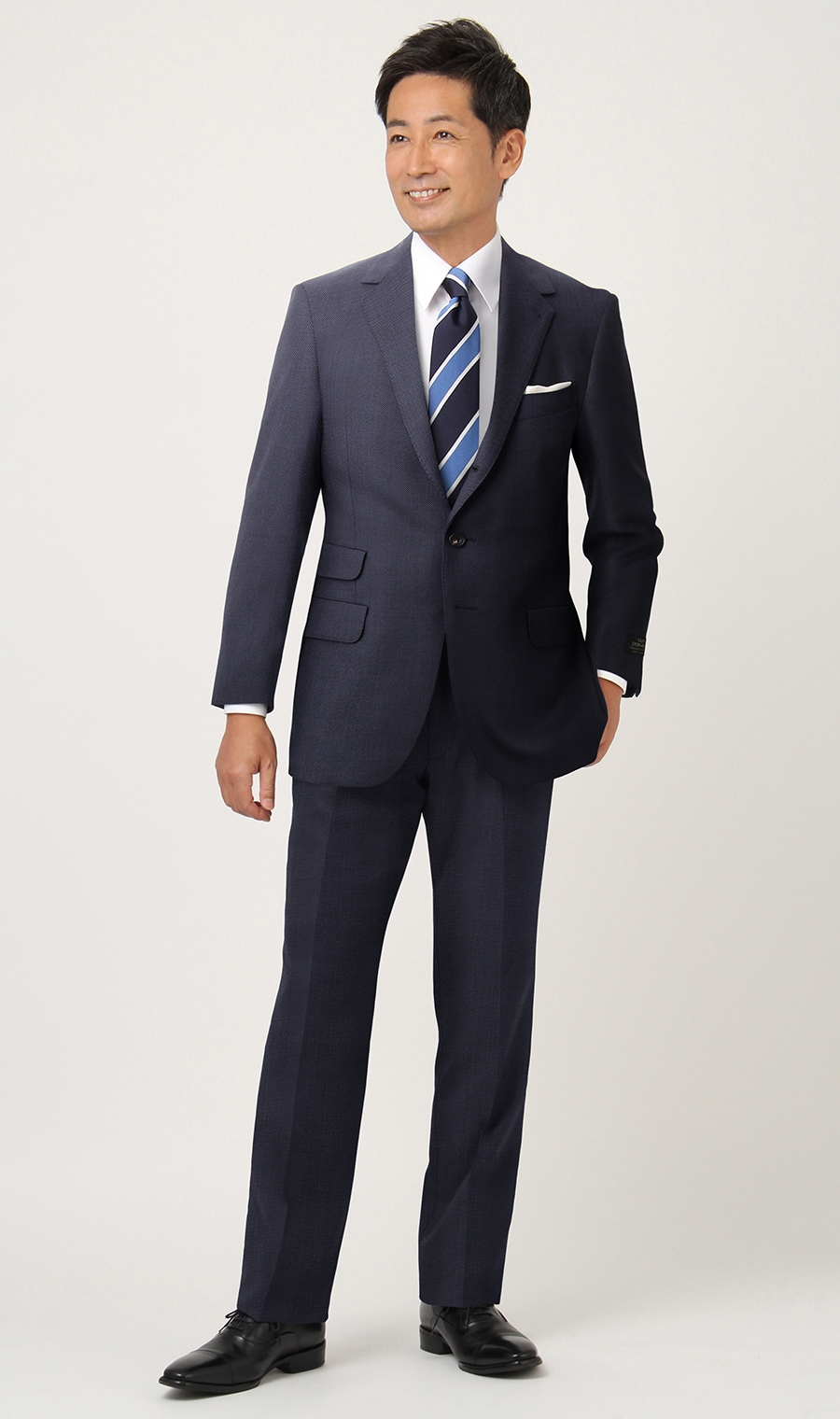 プレミアムスタンダードスーツ《20th Anniversary》《DORMEUIL》 ネイビー 体型:A体(標準型),号数(身長):4号(165cm)