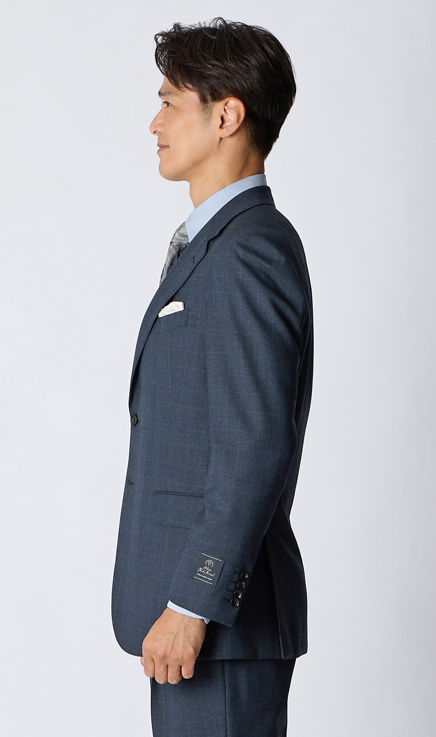 プレミアムスタンダードスーツ【Contemporary Line】 ネイビー 体型:A体(標準型),号数（身長）:3号(160cm)