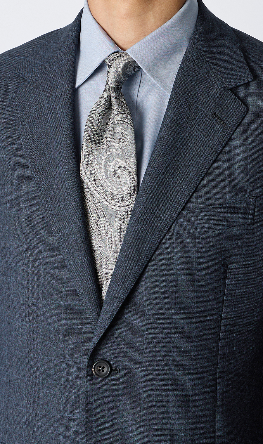 プレミアムスタンダードスーツ【Contemporary Line】 ネイビー 体型:A体(標準型),号数（身長）:3号(160cm)