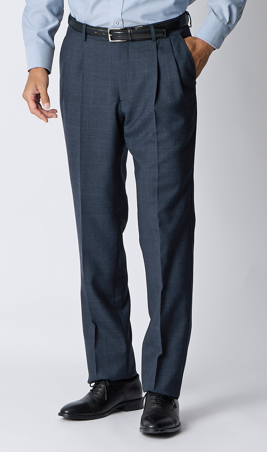 プレミアムスタンダードスーツ【Contemporary Line】 ネイビー 体型:A体(標準型),号数（身長）:3号(160cm)