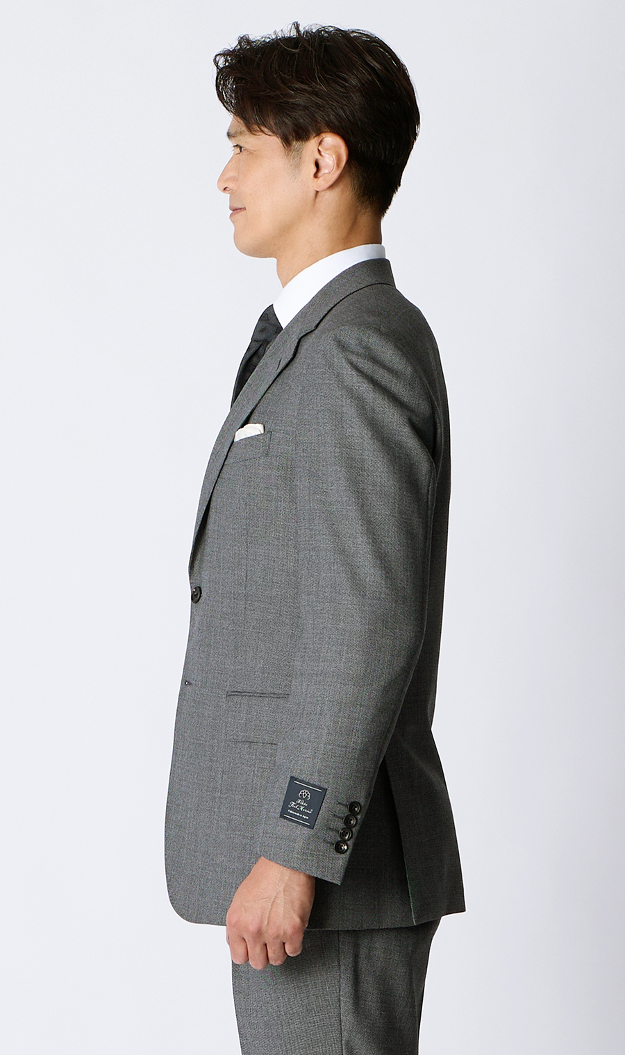 プレミアムスタンダードスーツ【Contemporary Line】 グレー 体型:A体(標準型),号数（身長）:3号(160cm)