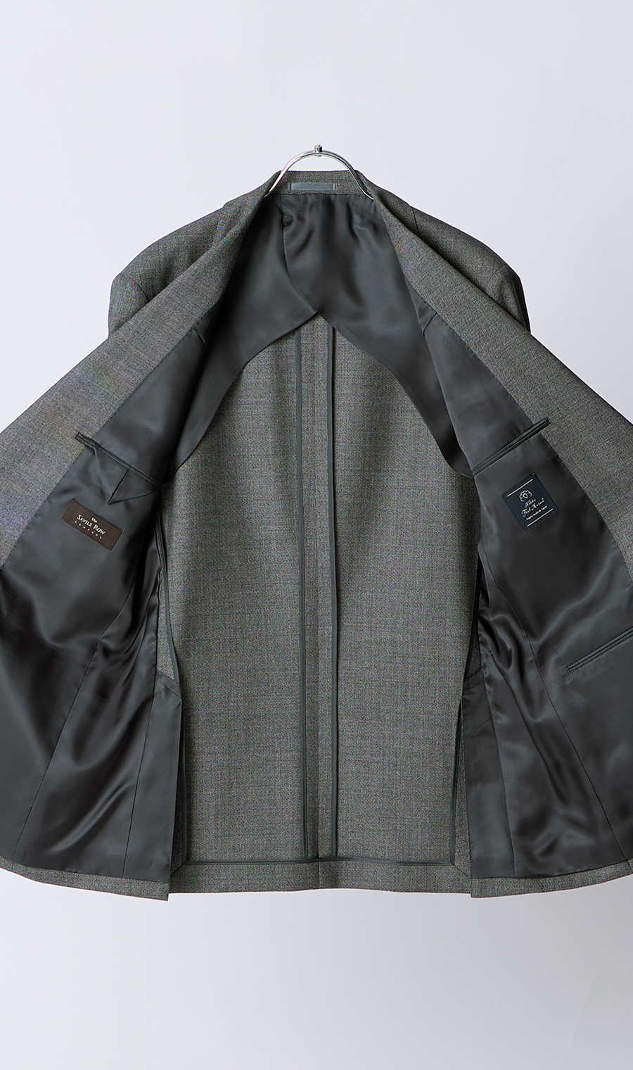 プレミアムスタンダードスーツ【Contemporary Line】 グレー 体型:A体(標準型),号数（身長）:3号(160cm)