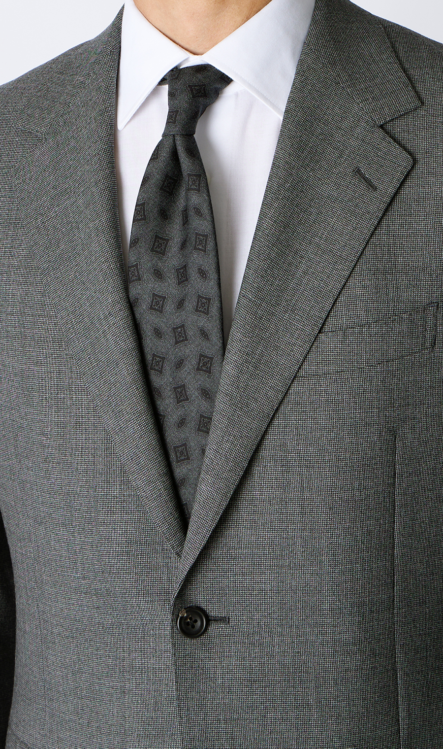 プレミアムスタンダードスーツ【Contemporary Line】 グレー 体型:A体(標準型),号数（身長）:3号(160cm)