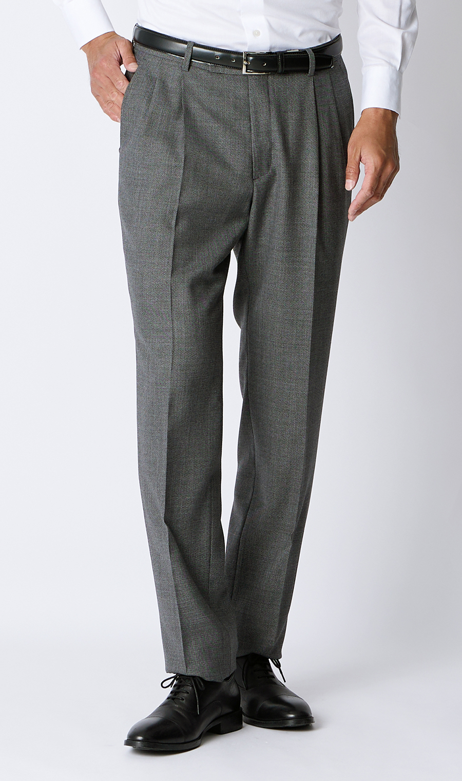 プレミアムスタンダードスーツ【Contemporary Line】 グレー 体型:A体(標準型),号数（身長）:3号(160cm)